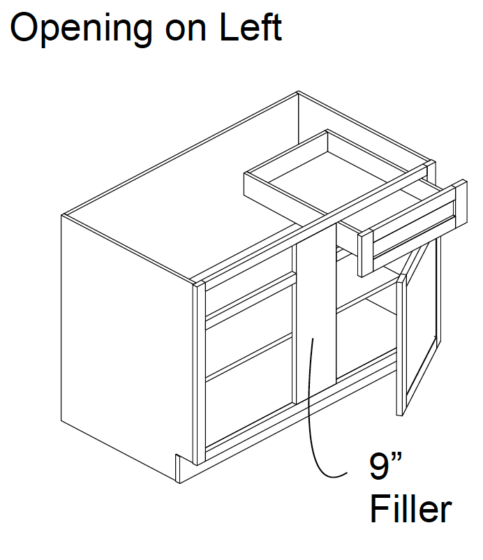 42 blind corner on sale base cabinet