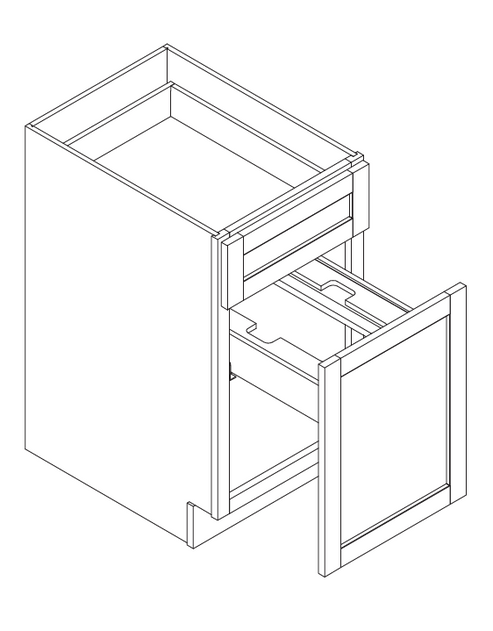 BWBK18-2 (Base Waste Cabinet) – Denver Cabinet Express